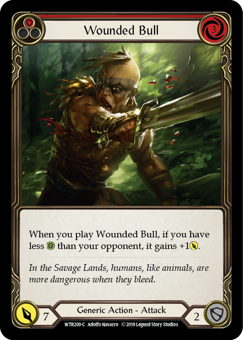 Wounded Bull (Red) - Unlimited Edition