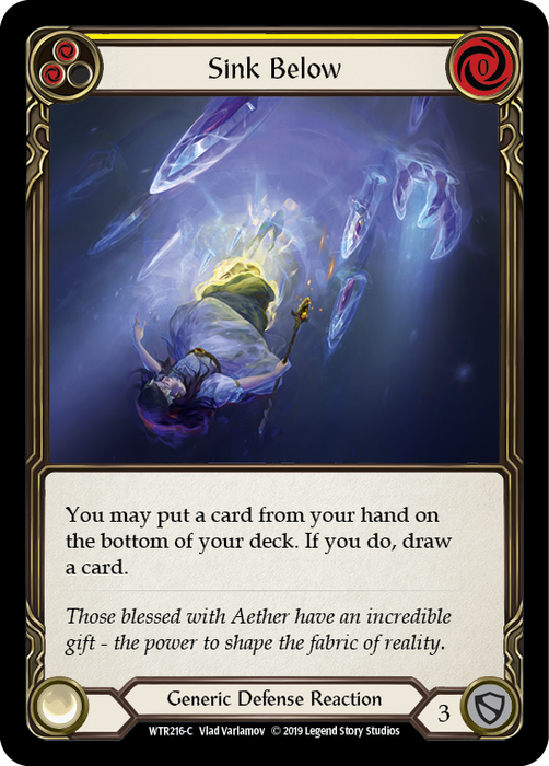 Sink Below (Yellow) - Rainbow Foil - Unlimited Edition