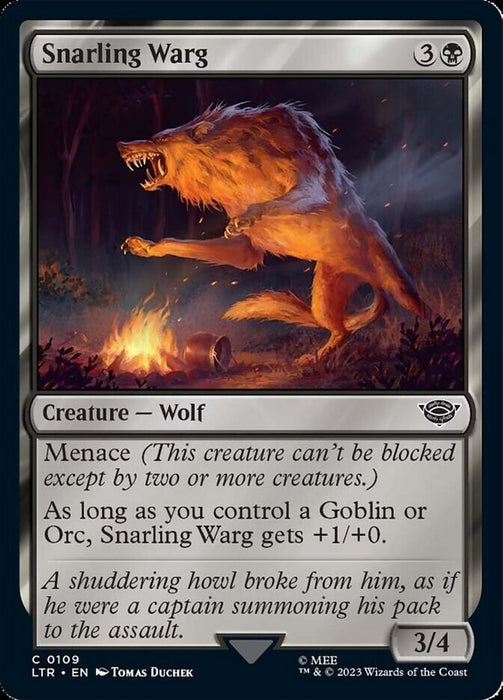 Snarling Warg (Foil)