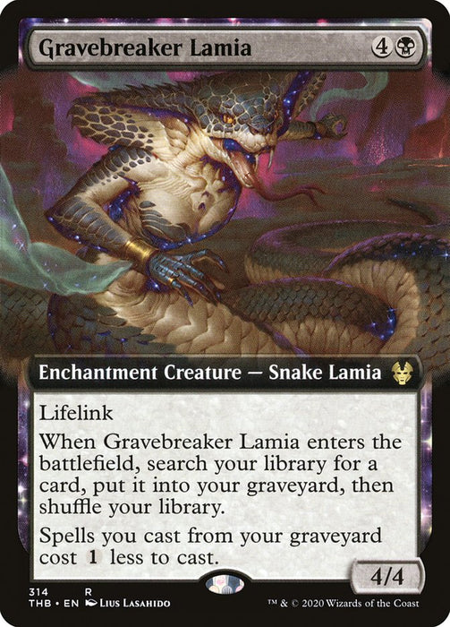 Gravebreaker Lamia  - Extended Art - Nyxtouched (Foil)