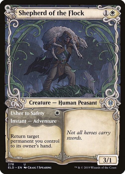 Shepherd of the Flock // Usher to Safety  - Showcase (Foil)