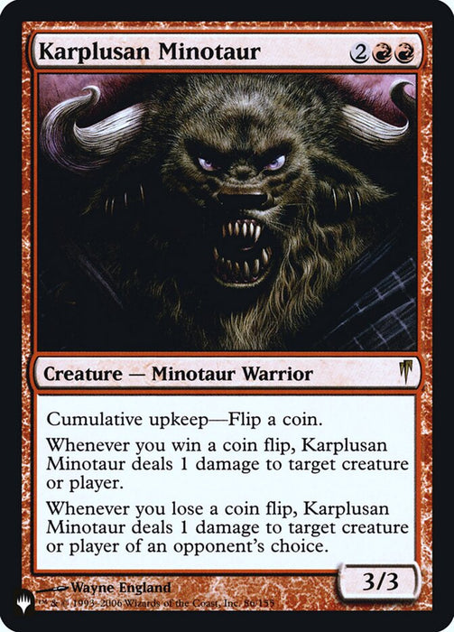 Karplusan Minotaur (Foil)