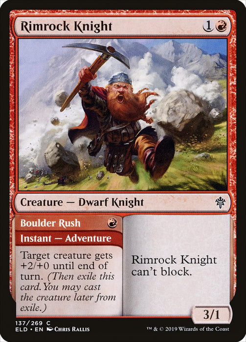 Rimrock Knight // Boulder Rush  (Foil)