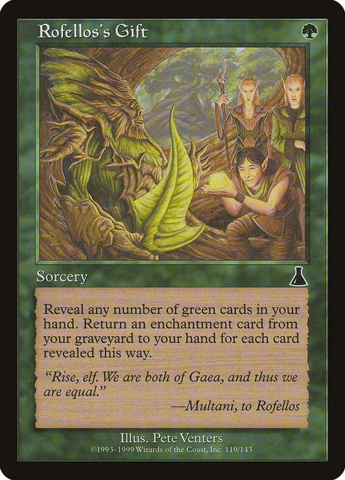 Rofellos's Gift  (Foil)