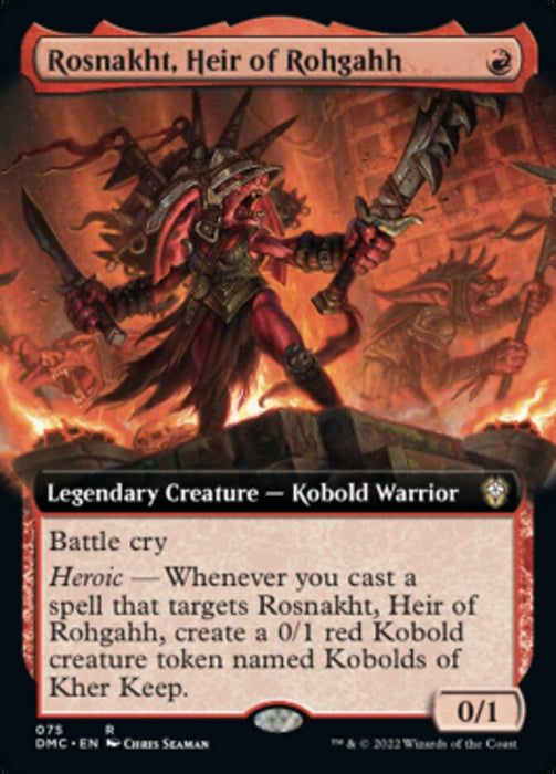 Rosnakht, Heir of Rohgahh - Extended Art- Legendary (Foil)
