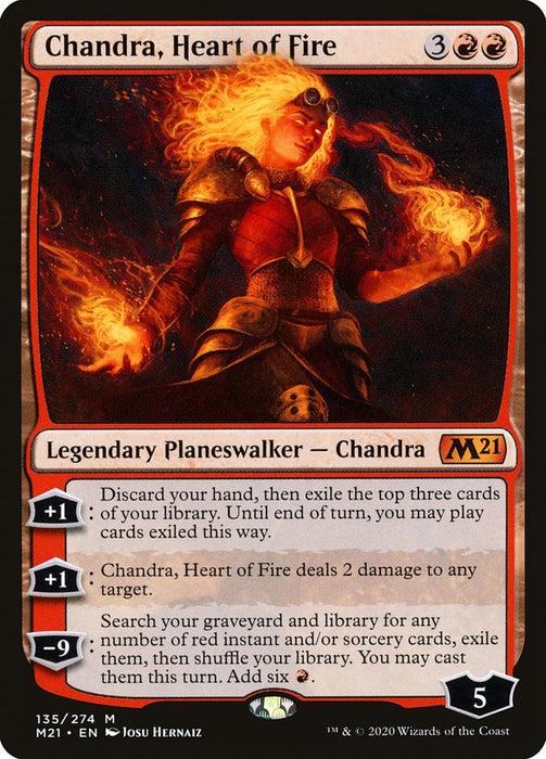 Chandra, Heart of Fire  (Foil)