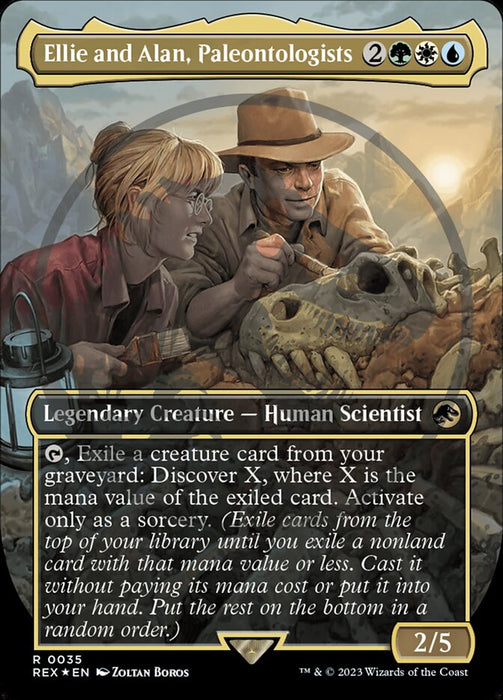 Ellie and Alan, Paleontologists - Borderless - Legendary (Foil)