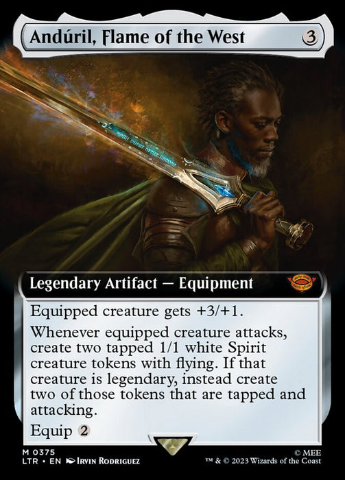 Andúril, Flame of the West - Legendary- Extended Art (Foil)