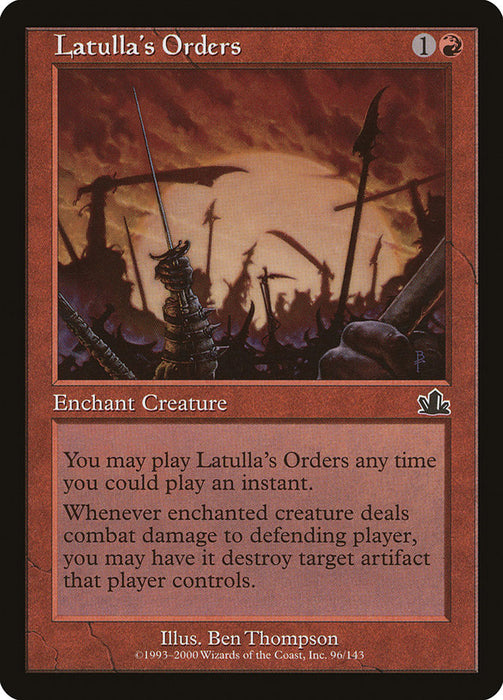 Latulla's Orders  (Foil)
