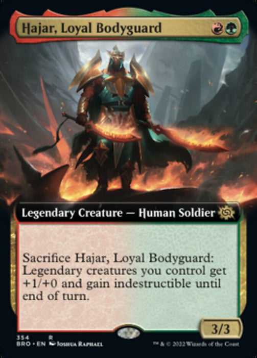 Hajar, Loyal Bodyguard - Extended Art- Legendary (Foil)