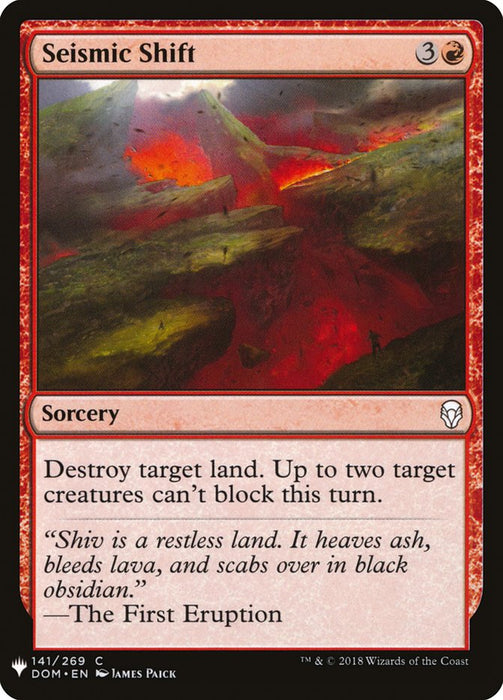 Seismic Shift