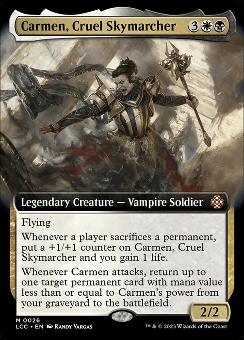 Carmen, Cruel Skymarcher - Legendary- Extended Art (Foil)