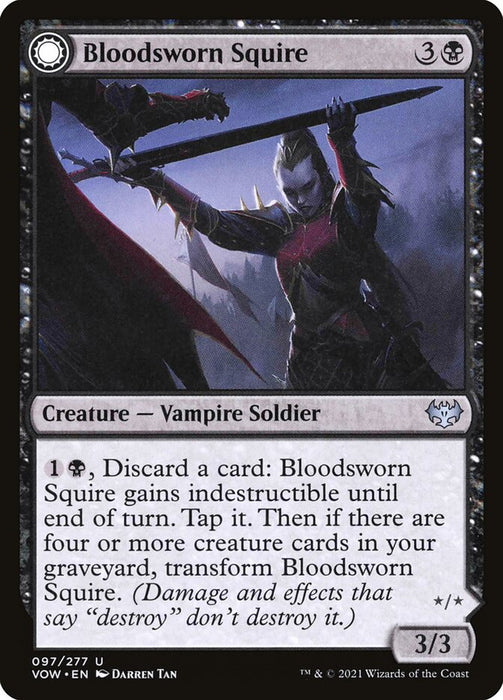 Bloodsworn Squire // Bloodsworn Knight  - Sunmoondfc (Foil)