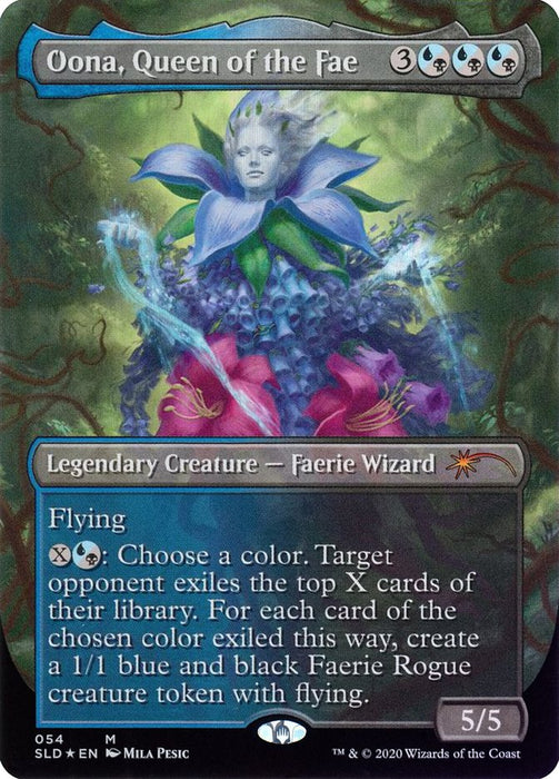 Oona, Queen of the Fae - Borderless - Full Art - Legendary- Inverted (Foil)