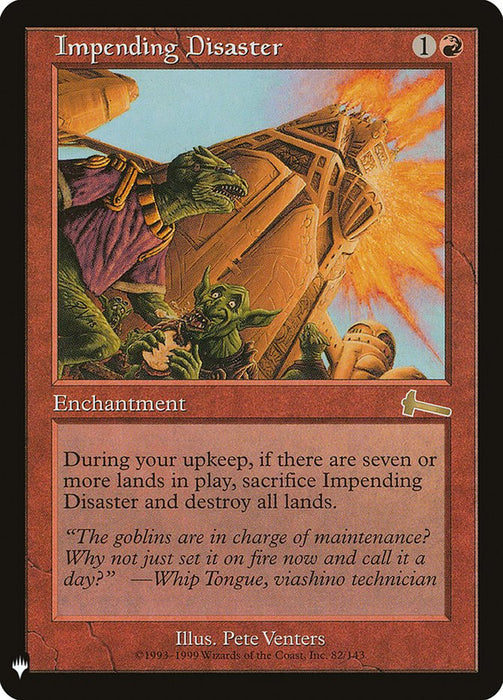 Impending Disaster - Retro Frame