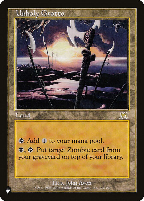 Unholy Grotto - Retro Frame