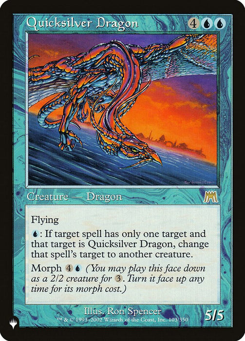 Quicksilver Dragon - Retro Frame