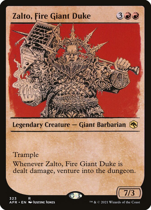 Zalto, Fire Giant Duke  - Showcase - Legendary (Foil)