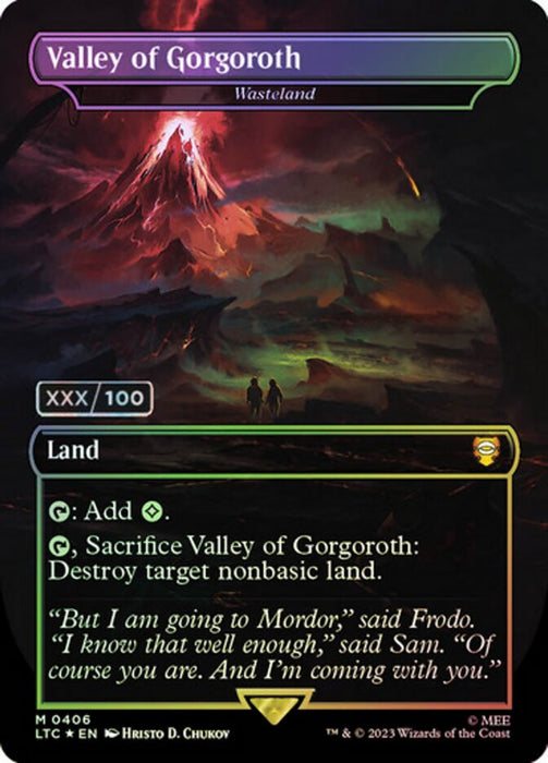 Valley of Gorgoroth - Wasteland - Borderless - Inverted (Foil)
