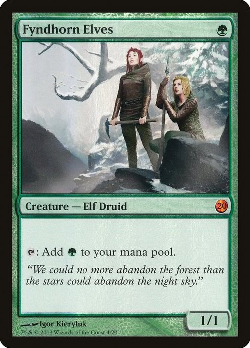 Fyndhorn Elves  (Foil)