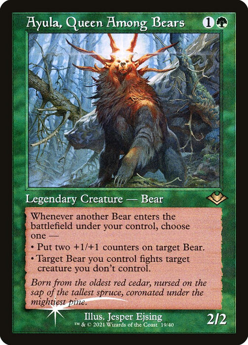 Ayula, Queen Among Bears - Retro Frame  (Foil)