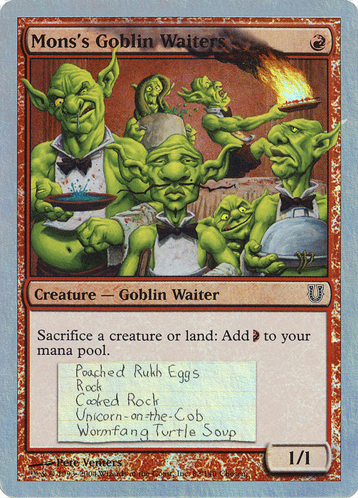 Mons's Goblin Waiters  (Foil)