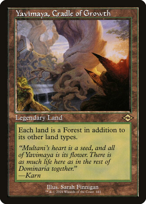 Yavimaya, Cradle of Growth - Retro Frame  (Foil)