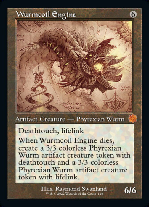 Wurmcoil Engine - Retro Frame (Foil)