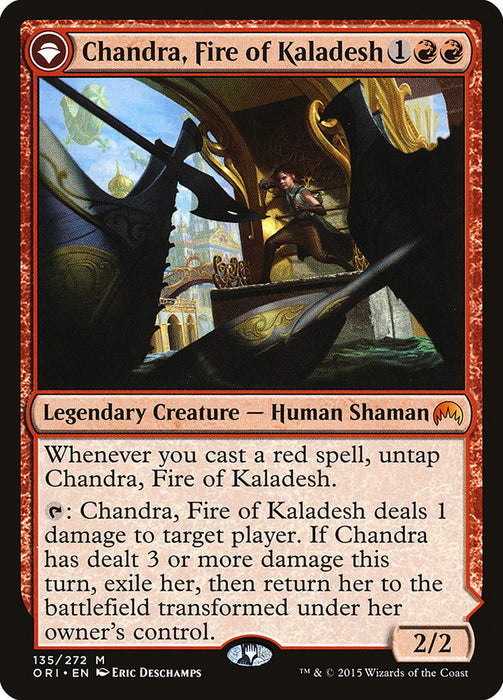 Chandra, Fire of Kaladesh // Chandra, Roaring Flame  - Originpwdfc (Foil)