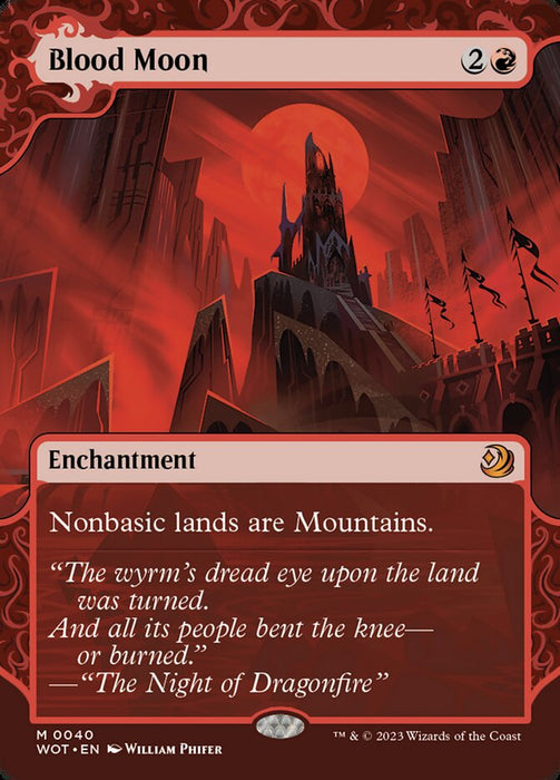 Blood Moon - Borderless - Showcase (Foil)