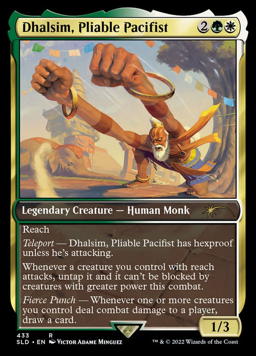 Dhalsim, Pliable Pacifist - Tadeas, Juniper Ascendant - Full Art - Legendary- Inverted (Foil)