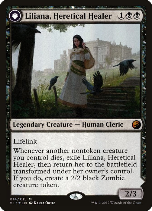 Liliana, Heretical Healer // Liliana, Defiant Necromancer  - Originpwdfc (Foil)