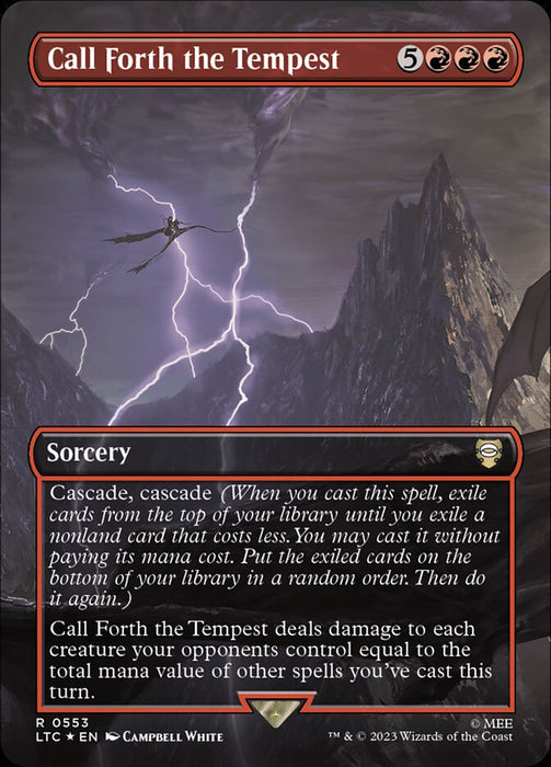 Call Forth the Tempest - Borderless - Inverted (Foil)