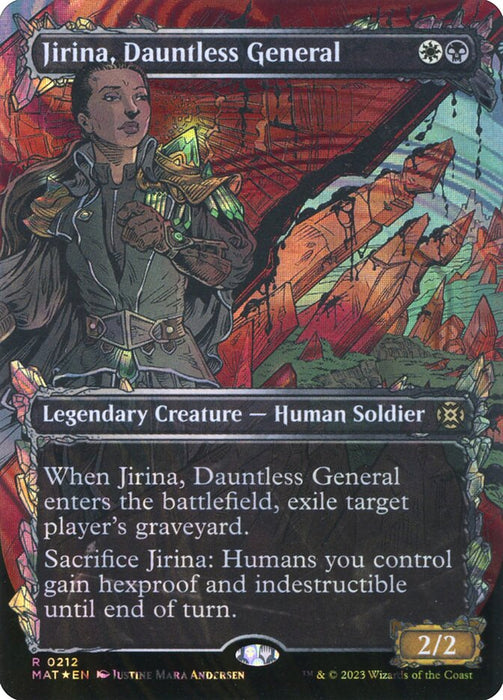 Jirina, Dauntless General - Borderless - Showcase- Legendary- Inverted (Foil)