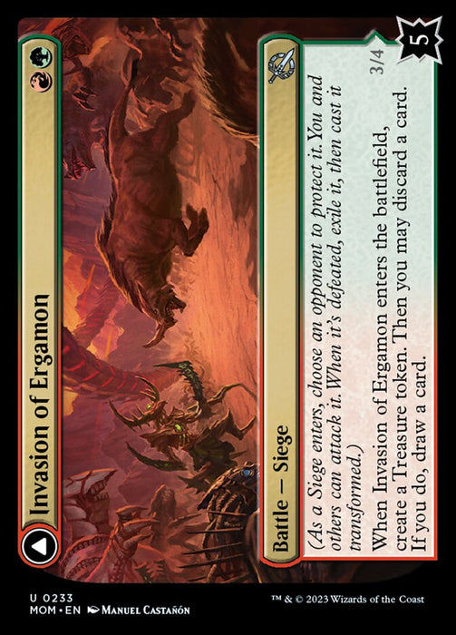 Invasion of Ergamon // Truga Cliffcharger (Foil)