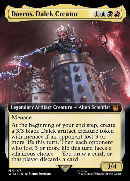 Davros, Dalek Creator - Extended Art- Legendary (Foil)