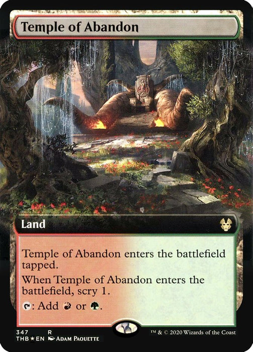 Temple of Abandon  - Extended Art (Foil)
