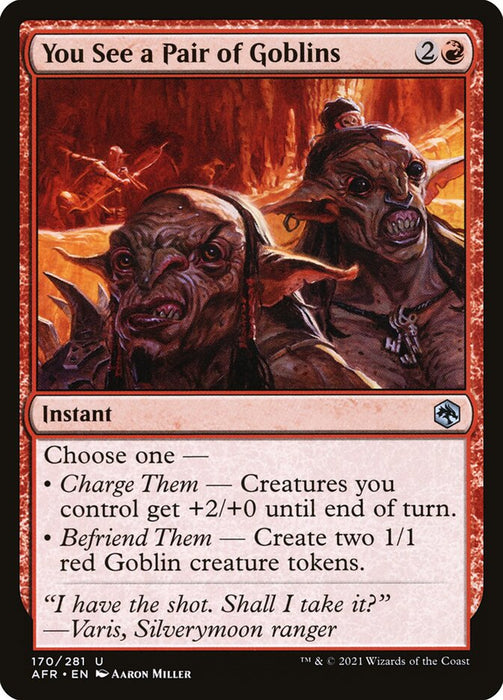 You See a Pair of Goblins  (Foil)