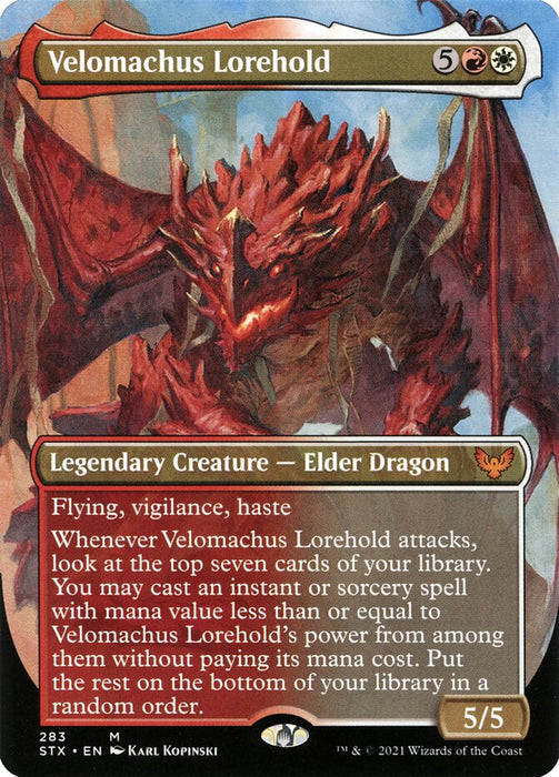 Velomachus Lorehold - Borderless  - Legendary - Inverted (Foil)