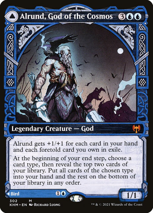 Alrund, God of the Cosmos // Hakka, Whispering Raven  - Showcase - Legendary (Foil)