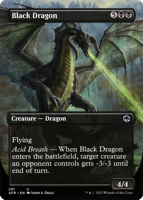 Black Dragon - Borderless  (Foil)