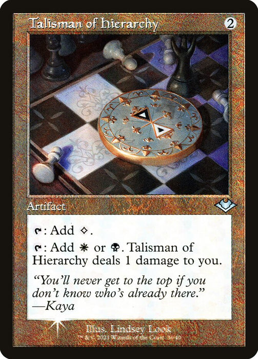 Talisman of Hierarchy - Retro Frame  (Foil)