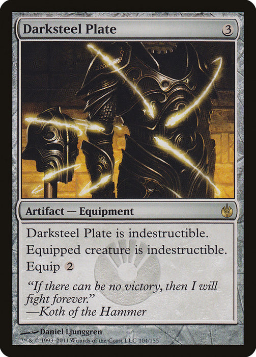 Darksteel Plate  (Foil)
