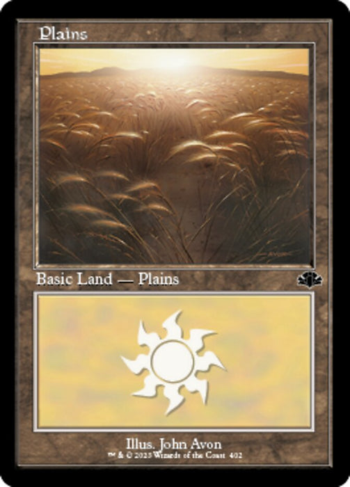Plains - Retro Frame (Foil)