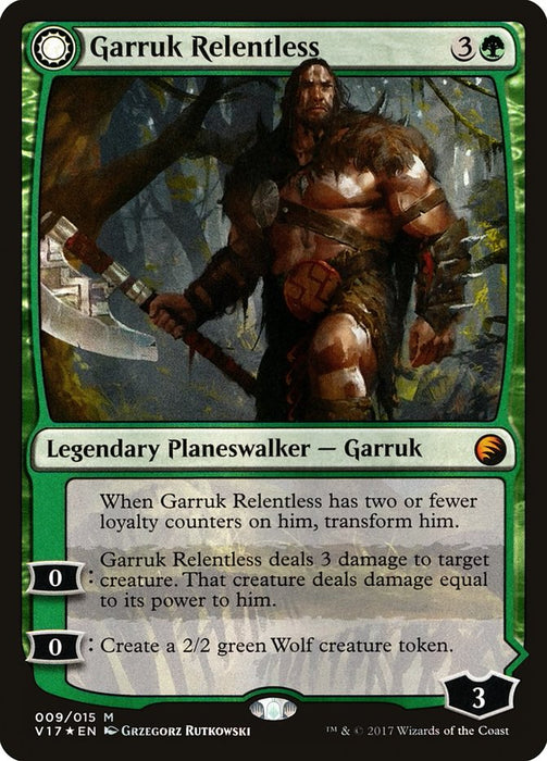 Garruk Relentless // Garruk, the Veil-Cursed  - Sunmoondfc (Foil)