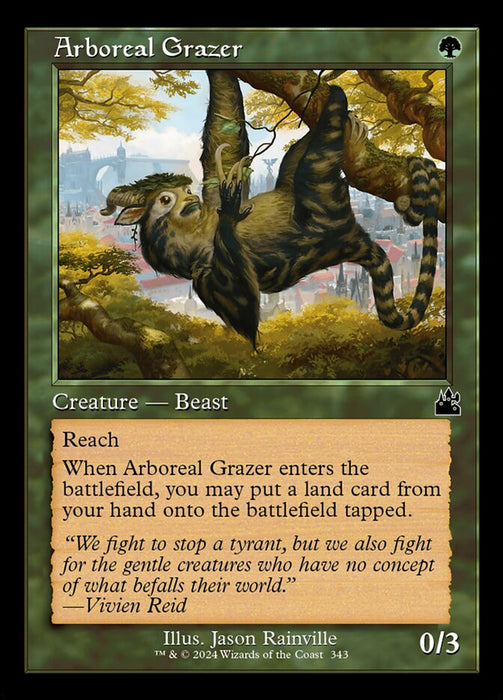 Arboreal Grazer - Retro Frame (Foil)