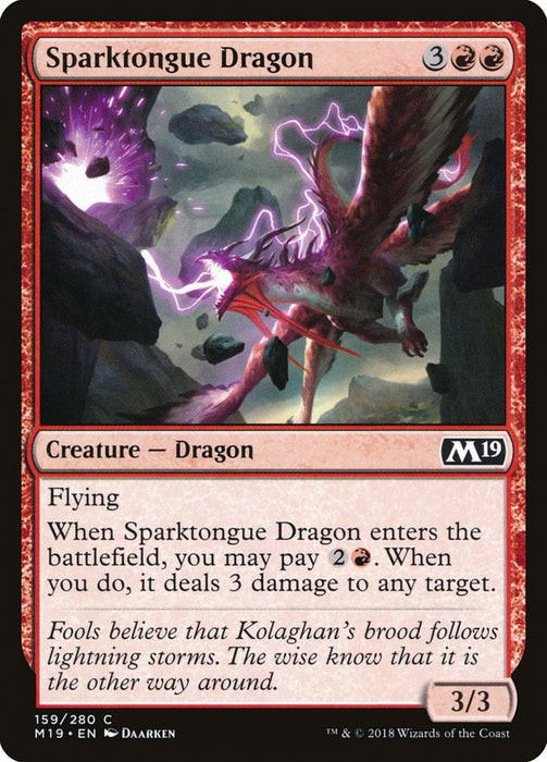 Sparktongue Dragon  (Foil)