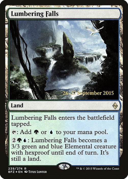 Lumbering Falls  (Foil)