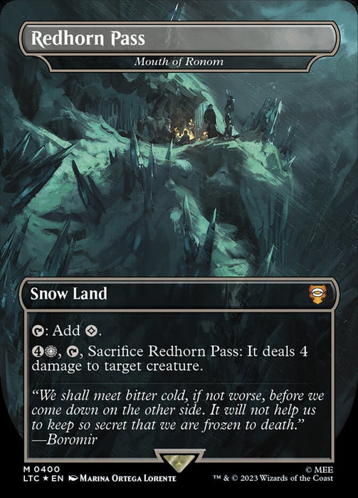 Redhorn Pass - Mouth of Ronom - Extended Art (Foil)