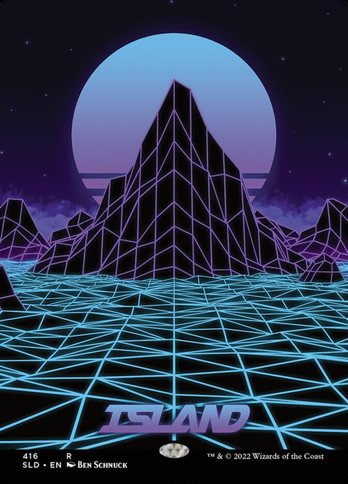 Island - Textless - Borderless - Full Art (Foil)